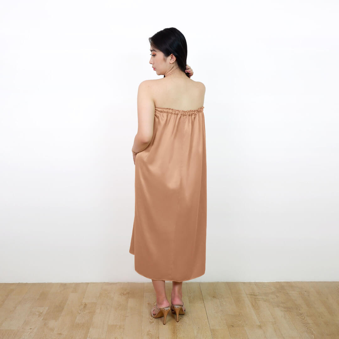 FOLVA Kemben Panjang SPA Facial Salon Satin Premium Polos 1807XEKB Latte (6)