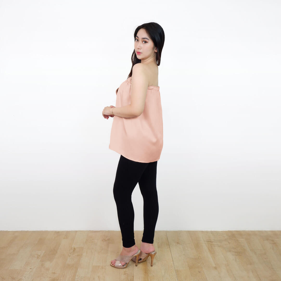 FOLVA Kemben SPA Facial Salon Satin Premium Polos 1804XBKB Salmon Pastel (5)