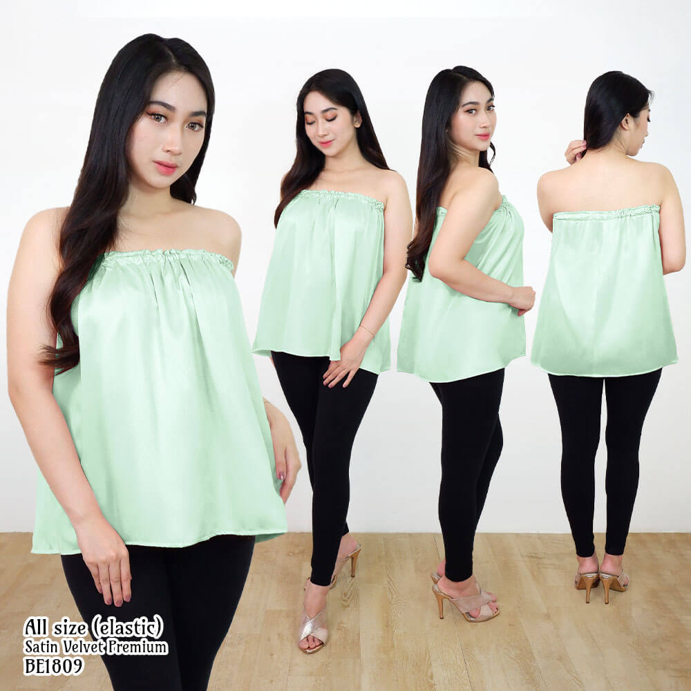 FOLVA Kemben SPA Facial Salon Satin Premium Polos 1809XFKB Sage (2)