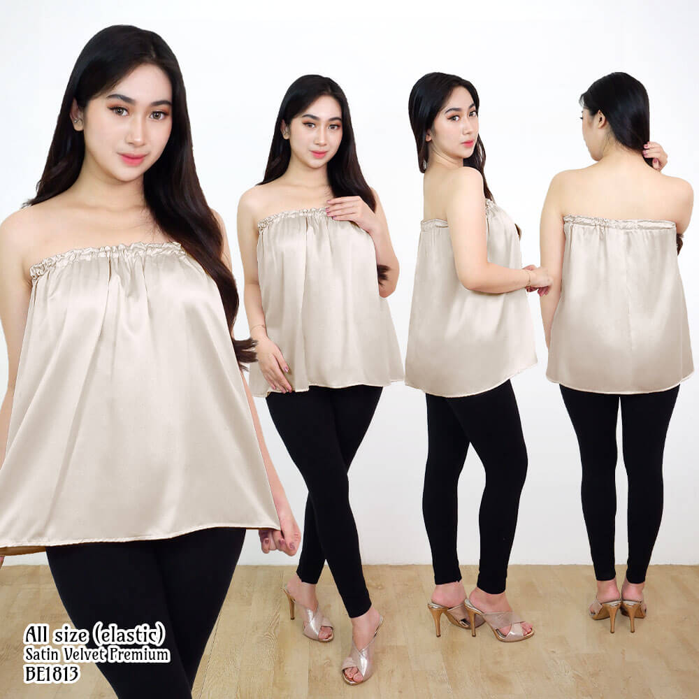 FOLVA Kemben SPA Facial Salon Satin Premium Polos 1813XAKB Grey (2)