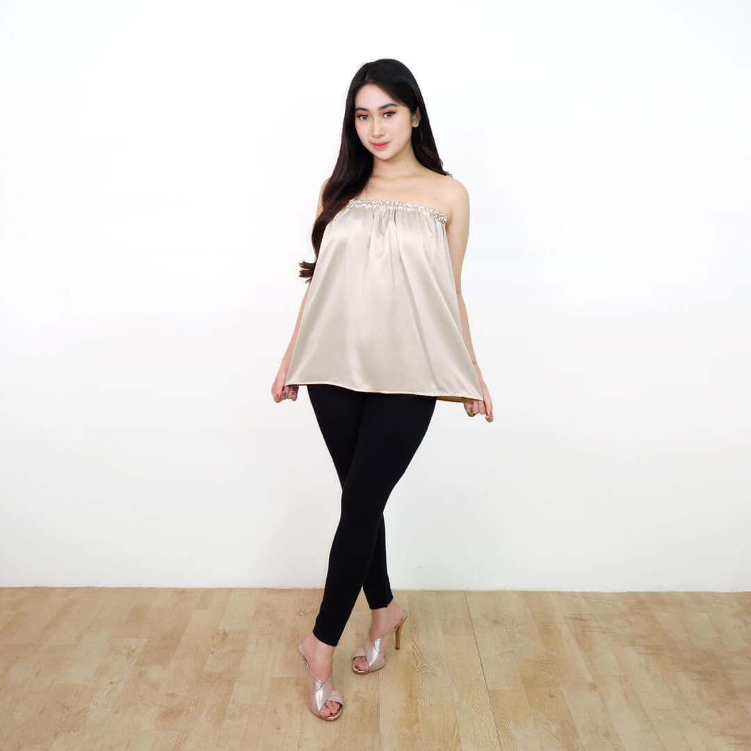 FOLVA Kemben SPA Facial Salon Satin Premium Polos 1813XAKB Grey (3)