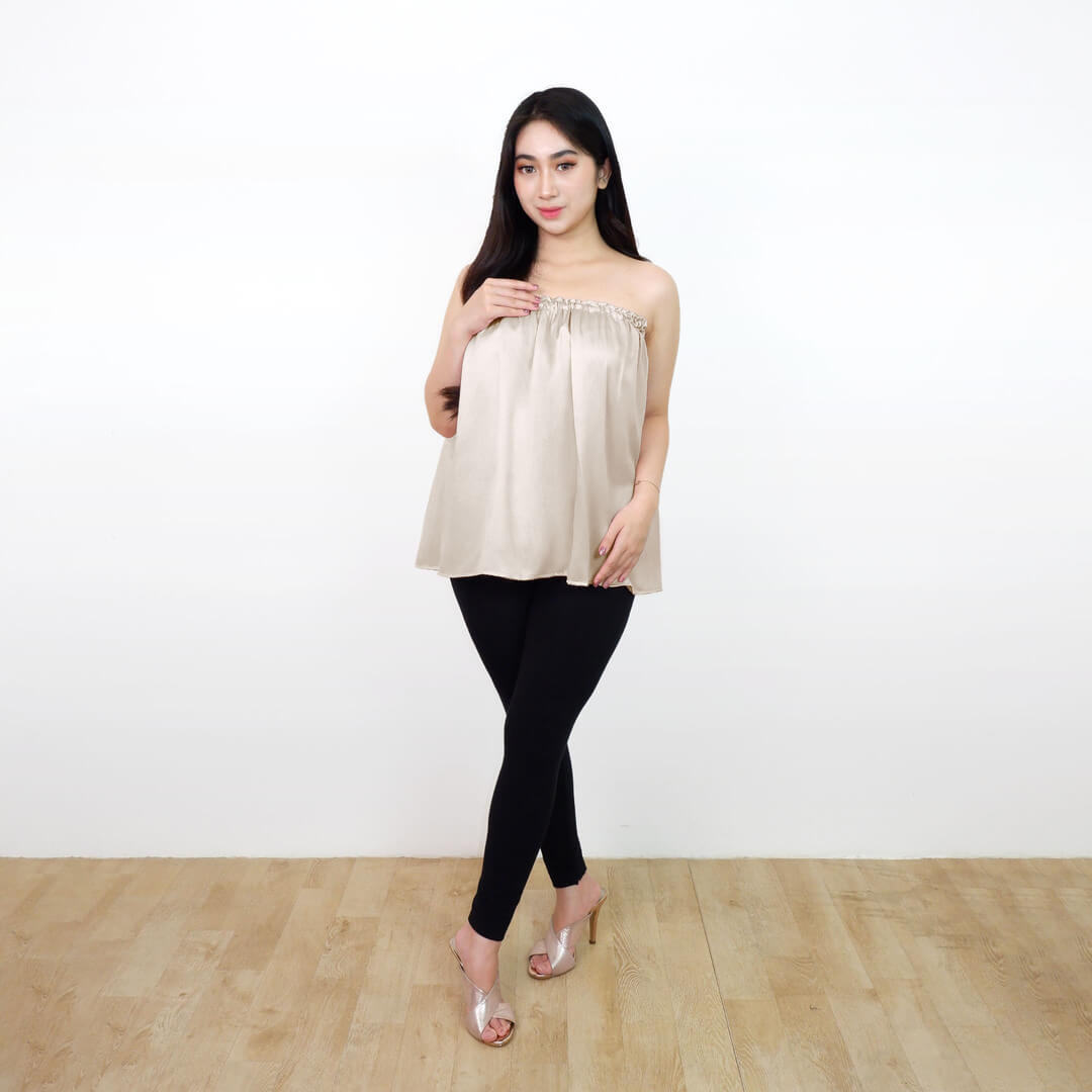 FOLVA Kemben SPA Facial Salon Satin Premium Polos 1813XAKB Grey (4)