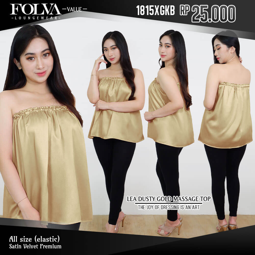 FOLVA Kemben SPA Facial Salon Satin Premium Polos 1815XGKB Gold (1)