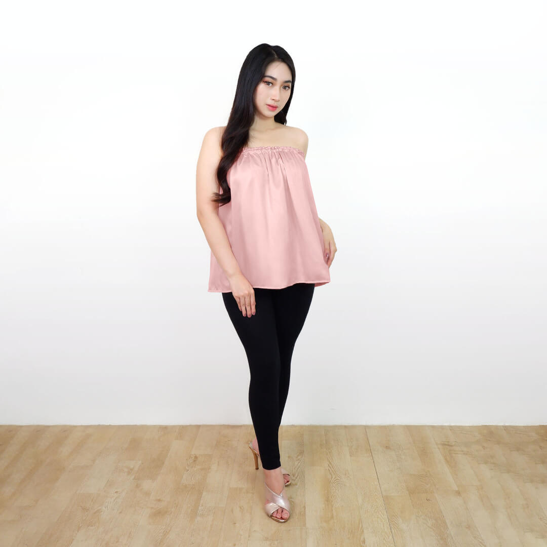 FOLVA Kemben SPA Facial Salon Satin Premium Polos 1816XCKB Dusty Pink (3)