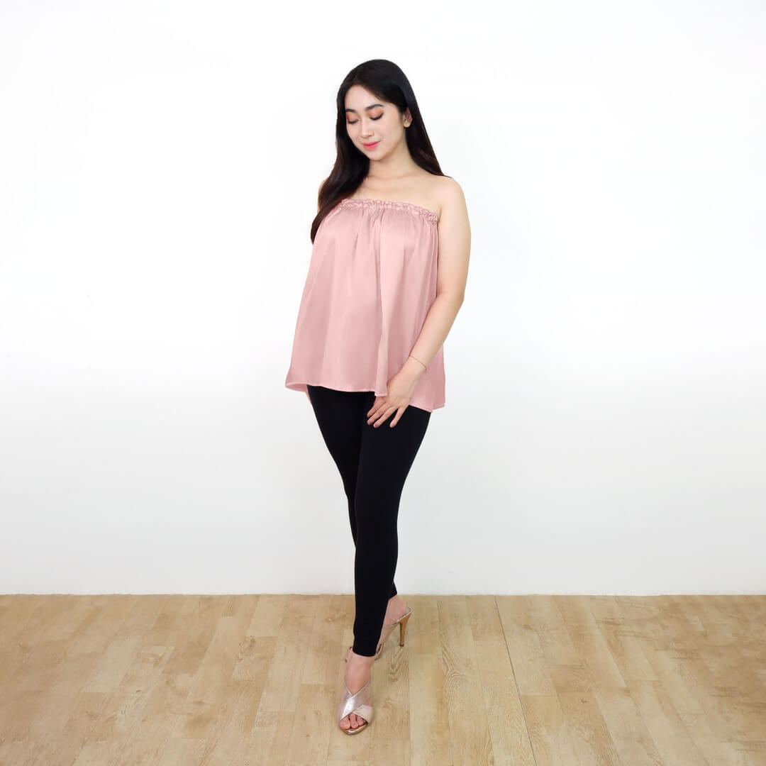 FOLVA Kemben SPA Facial Salon Satin Premium Polos 1816XCKB Dusty Pink (4)